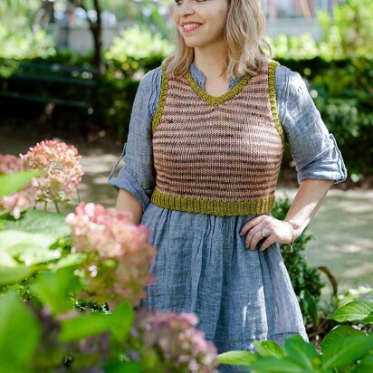 Striped Market Vest