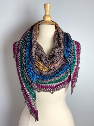 Eastbound Crochet Shawl