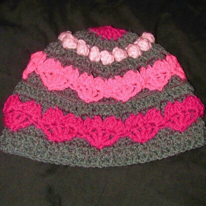 Hearts and Bobbles Beanie