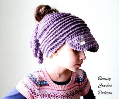 Newsboy Ponytail Bun Hat