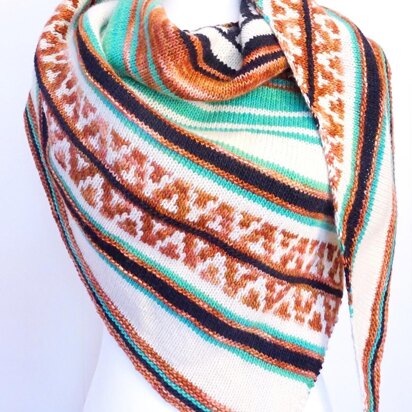 Grand Junction Shawl - knitting pattern
