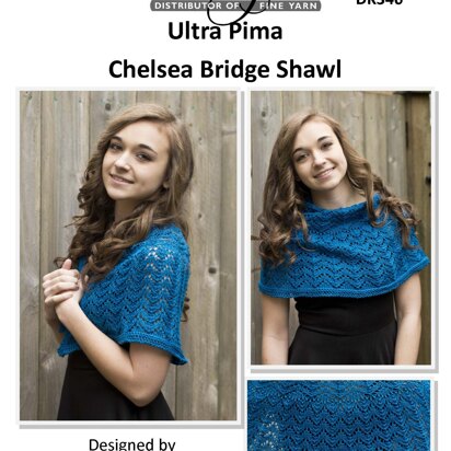 Chelsea Bridge Shawl in Cascade Yarns Ultra Pima - DK346 - Downloadable PDF