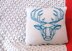 Origami Stag Head Throw Pillow (2016012)