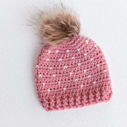 Fair Isle Look Baby Hat