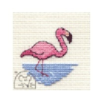 Mouseloft Stitchlets - Flamingo Cross Stitch Kit - 64mm