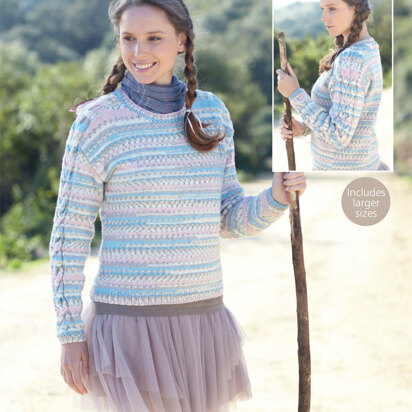 Ladies Sweater in Sirdar Crofter DK - 7164 - Downloadable PDF