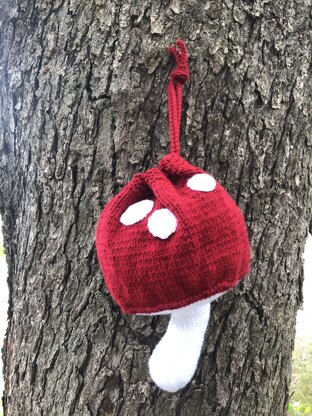 Mushroom Drawstring Purse