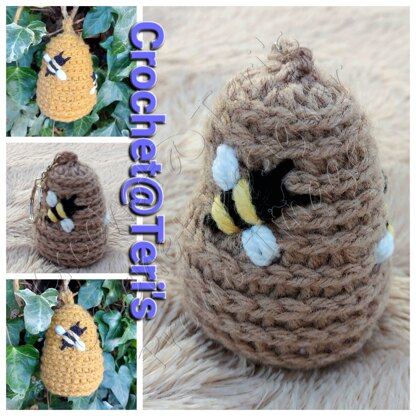 Beehive Pincushion and Keychain