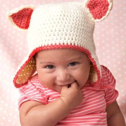 Kitty Hat in Bernat Softee Baby Solids