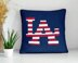 Cushion Beginner Level LA Patriotic C2C CROCHET PATTERN Square Dodgers