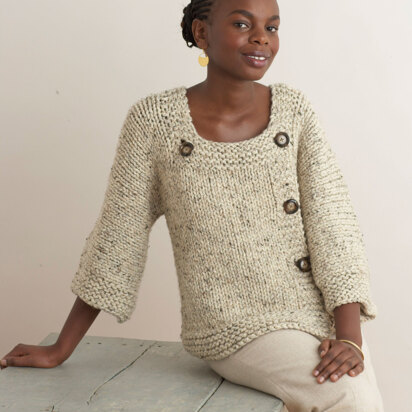 Extra Easy, Extra Fabulous Sweater in Lion Brand Wool-Ease Thick & Quick - 70517AD