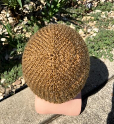 Old Time Winter Hat -- a loom knit pattern