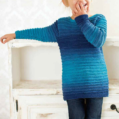 Pullover in Lang Yarns Sol Degrade - Downloadable PDF