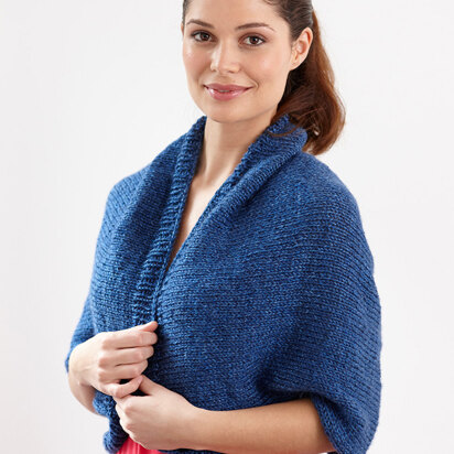 Basic Shrug in Lion Brand Heartland - L30110