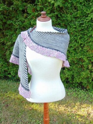 Granite & Quartz shawl