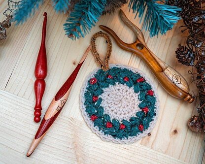 Wreath Ornament and Coaster