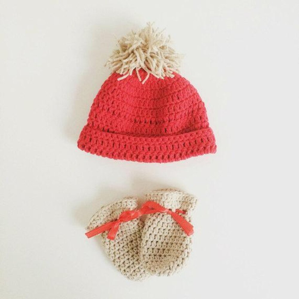Free crochet baby hat and mittens pattern sale