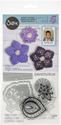 Sizzix Framelits Die & Stamp Set By David Tutera 6/Pkg - Lace Flower