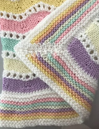 Ice Cream Sundae Ripple Baby Blanket