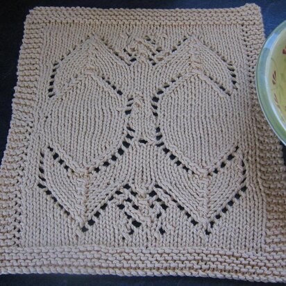 Bat Dishcloth Afghan Square block Rag Clean 10" x 12"