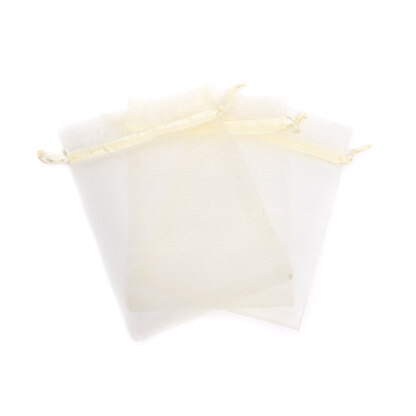 Love Knitting Size 4 Organza Bag - 18x12cm