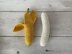 Banana Amigurumi Peeled & Unpeeled