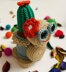 Recycle Amigurumi turtle cactus pot