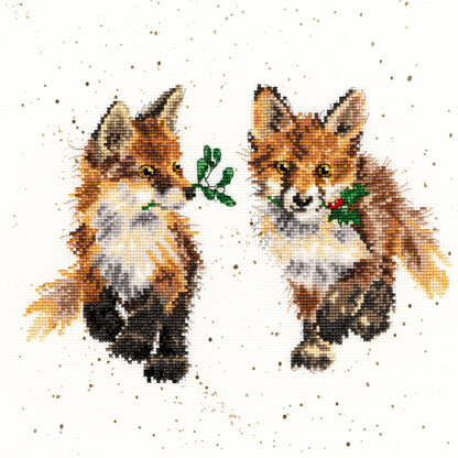 Bothy Threads Glad Tidings Cross Stitch Kit - 26cm x 26cm