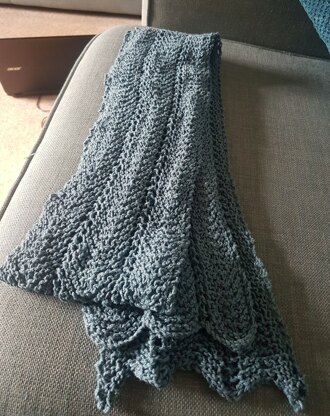 Chevron and Feather scarf