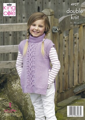 Girls’ Tabards in King Cole Majestic DK - 4927 - Downloadable PDF