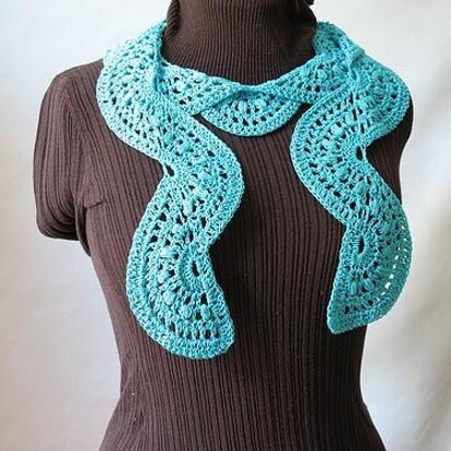 Blue Waves Scarf