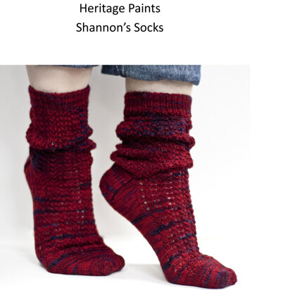 Shannon's Socks in Cascade Heritage Paints - FW111