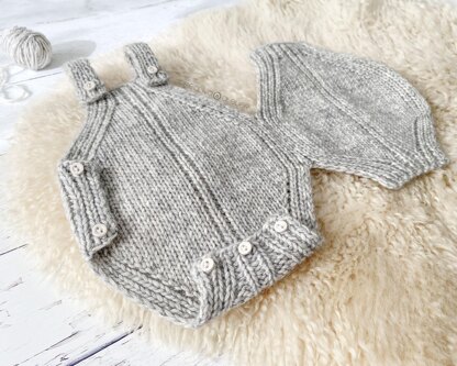 12-24 months - TWISTY Baby Knitted Romper Pattern