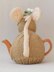 Christmas Mistletoe Mouse Tea Cosy