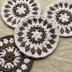 Scandi Snowflake Crochet Coaster