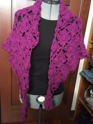 Valentines Crochet Shawl