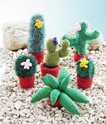 Toy Cacti in King Cole Tinsel and DK - 9136 - Leaflet