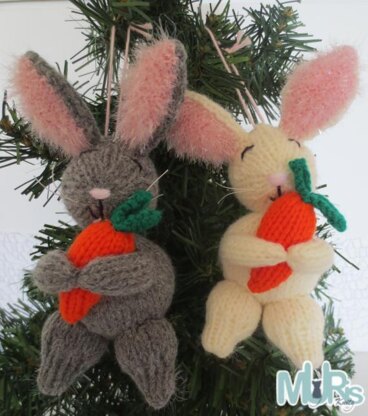 Hoppy Holiday Bunny Ornament