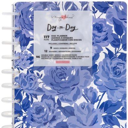American Crafts Maggie Holmes Day-To-Day Undated 12 Month Planner 7.5"X9.5" - Sweet Rose