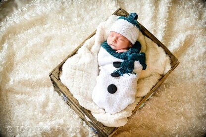 Baby Snowman Bunting Set