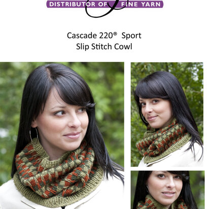 Slip Stitch Cowl in Cascade 220 Sport - DK264