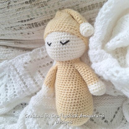Sleepy Baby Doll Rattle