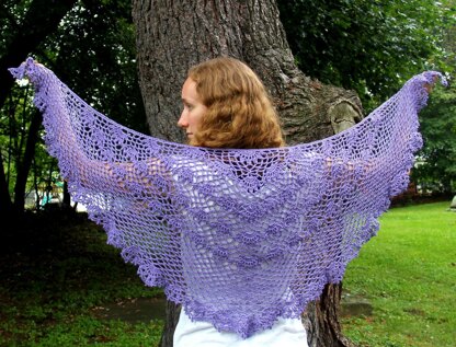 Violet's Garden Shawl