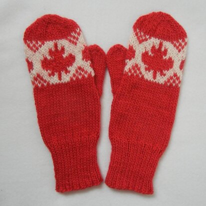 O Canada! Maple Leaf Mittens