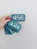 Squid Game inspired player numbers keychain