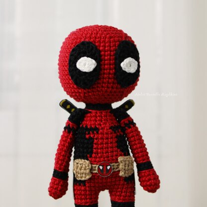 Big Deadpool Amigurumi Crochet Pattern – Digital PDF Fanart