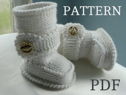 Knitting PATTERN Baby Boy Baby Booties Naveen