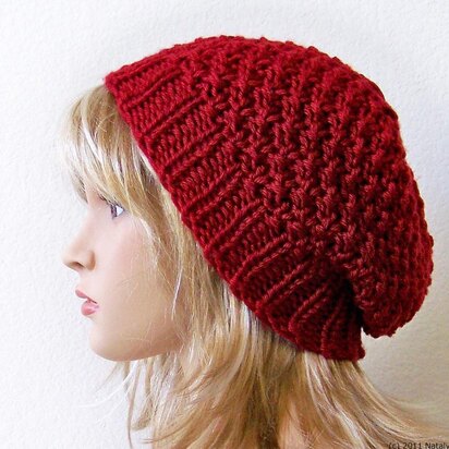 Knit Hat, Slouchy Beanie Hat