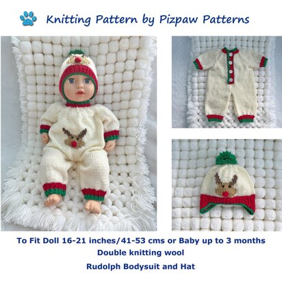 Rudolph Bodysuit and Hat (no 138)