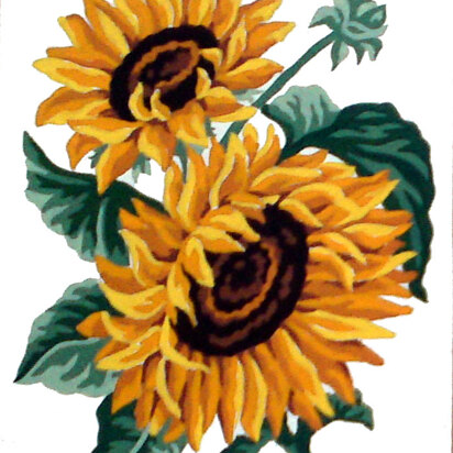 Gobelin-L-Stickpackung „Sonnenblumen“ - 14 x 18 cm